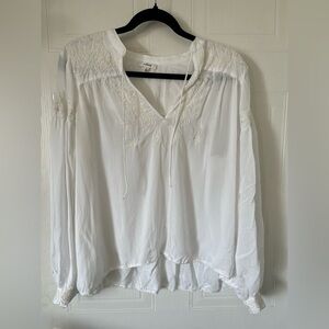 Wilfred Embroidered floral White Blouse